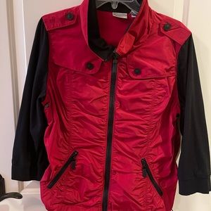 Chico’s Znergy Jacket Red/ Black Size 2 or Large